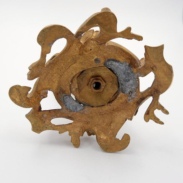 Napoleon III Style Gilt Bronze Candleholders, Set of 2 For Sale - Image 11 of 13