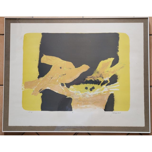 Paul Guiramand, The Birds, 1950s, Original Lithograph For Sale - Image 7 of 7