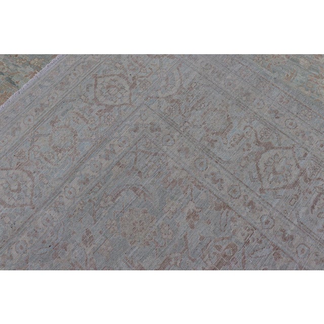 Hand-Knotted Muted Tabriz Rug by Keivan Woven Arts, 8'8" X 11'9" For Sale - Image 15 of 15
