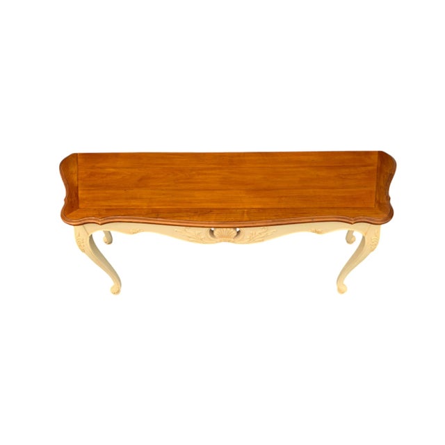 Ethan Allen Legacy French Country Hall Sofa Table Console | Chairish