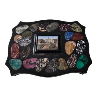 Antique Empire Italian Grand Tour Micro Mosaic Plaque For Sale
