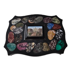 Antique Empire Italian Grand Tour Micro Mosaic Plaque