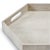 Wrapped in a light grey faux shagreen, this hexagonal tray will meet your serving or display needs. Also available in two...