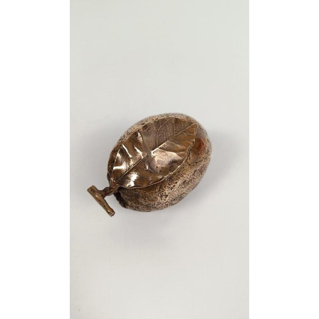 Sculptural Amalfi Coast Lemon Paperweight in Cast-Brass, 1970s For Sale - Image 11 of 18