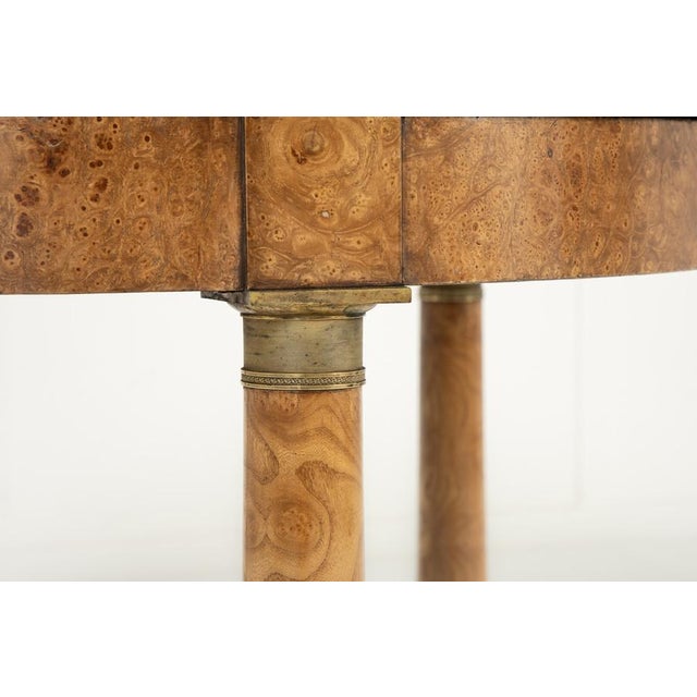 Antique French Burr Elm Guéridon, 1800s For Sale - Image 5 of 9