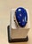 Huge 63 Ct Natural Cabochon Lapis Lazuli Ring in 14 Kt Yellow Gold, Estate For Sale - Image 10 of 18