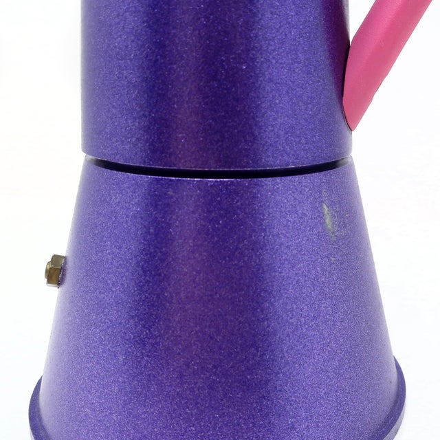 Postmodern Pink & Purple Espresso Pot by Ettore Sottsass for Lagostina For Sale - Image 9 of 10