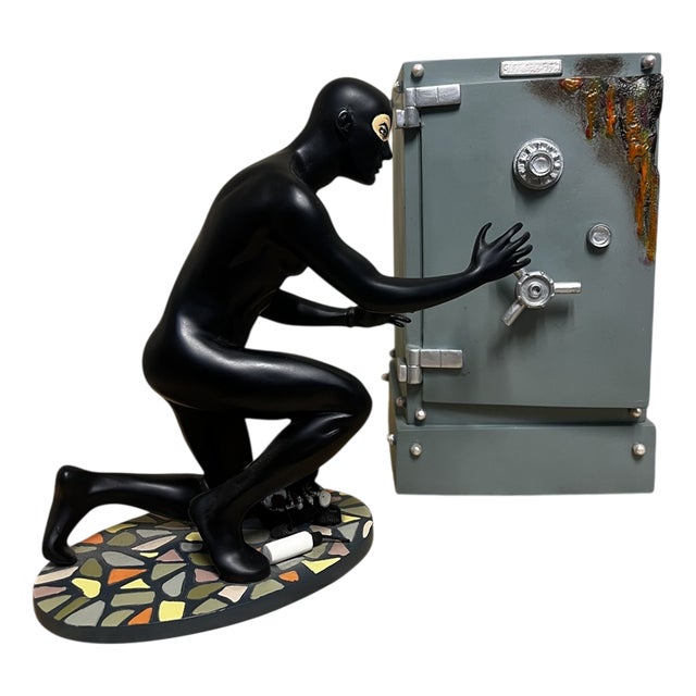 Diabolik with Safe Collectible Resin Figures by Astorina, Set of 2 For Sale