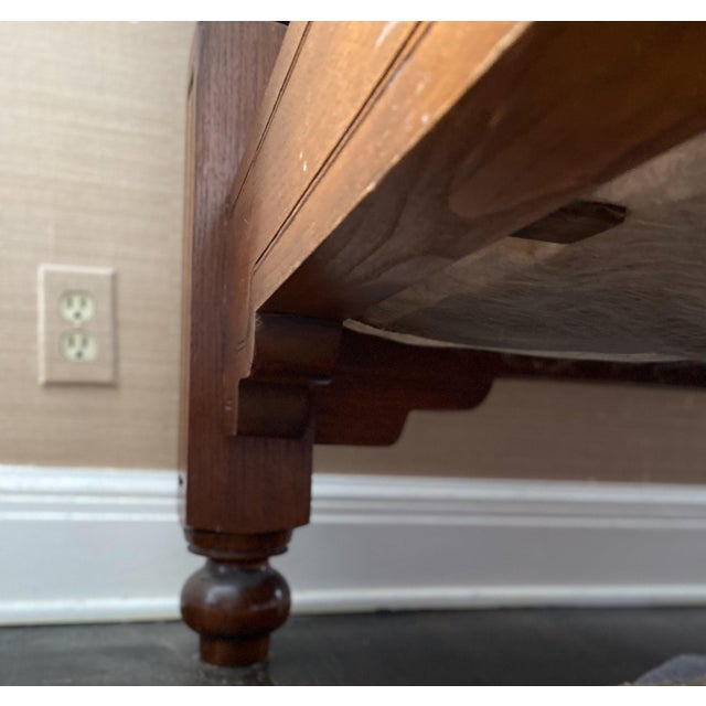 Vintage British Khaki "Lord Mountbatten" Four Poster Anglo-Indian Style Canopy Queen Bed For Sale - Image 17 of 18