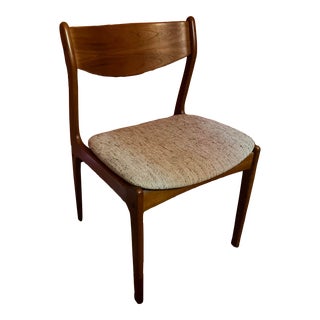 1960s Farsø Stolefabrik Mid Century Modern Teak Upholstered Dining Chair For Sale