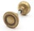 Pair of Vintage 2.187 In. Concentric Brass Passage Door Knobs For Sale - Image 4 of 5