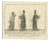 Burmese Official and Wife and Secretary in Ceremonial Dress, 1800, Paper For Sale