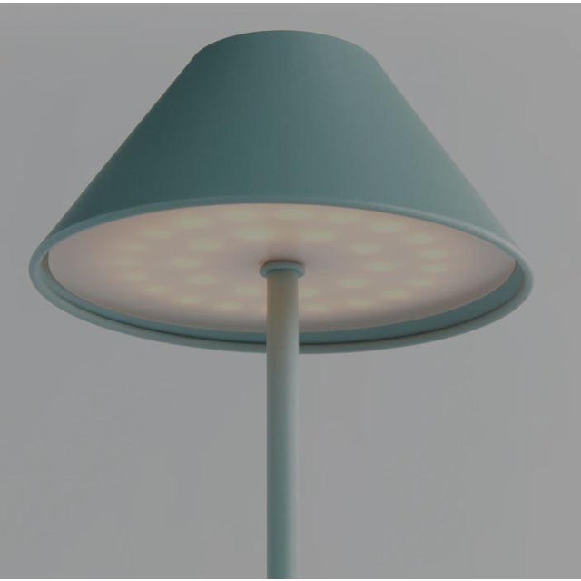 2020s Seamfoam Green Alluna 14" Led Cordless Lamp For Sale - Image 5 of 7