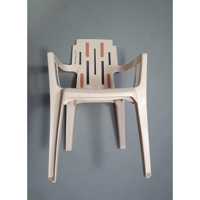 18 x Mambo by Pierre Paulin garden chair for Henry Massonnet 1980's This piece has an attribution mark, I am sure that it...