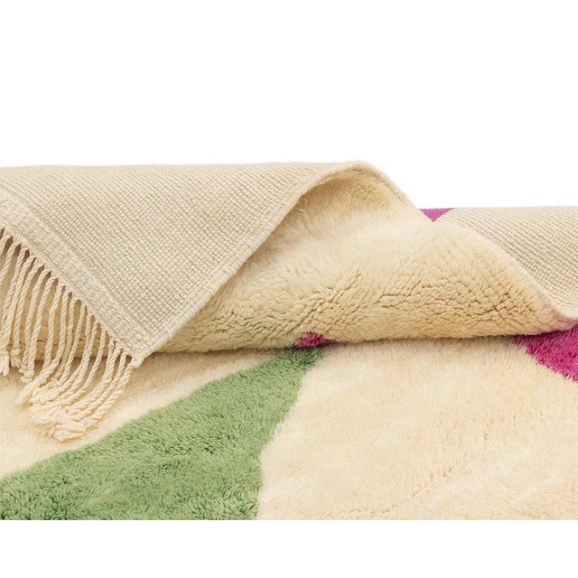 Hand-Knotted Wool Rug by Azele Studio For Sale - Image 6 of 10