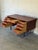 Wood Teak Executive Desk With Inset Handles Danish Mid-Century Modern 1960s For Sale - Image 7 of 11
