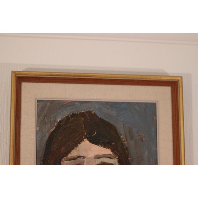Björn Gidstam, Gaze Beyond the Canvas, 1960, Oil on Canvas, Framed For Sale - Image 6 of 12
