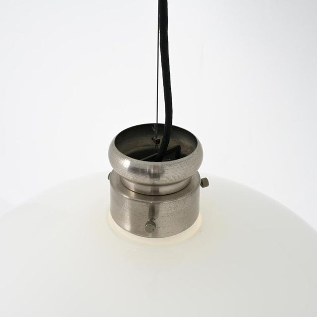 White Murano Pendant Lamp by Alessandro Pianon for Vistosi, 1960s For Sale - Image 8 of 18