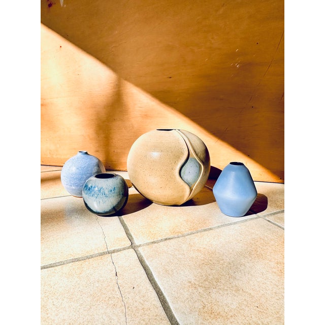 Sculptural Handmade Ceramic Vase with Central Glazed Window, Germany, 1980s For Sale - Image 12 of 13