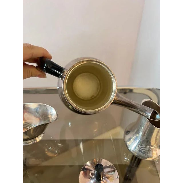 Jug and Sugar Bowl with Milk Jug and Sauce Boat by Hans Bunde for Cohr, Set of 4 For Sale - Image 10 of 11