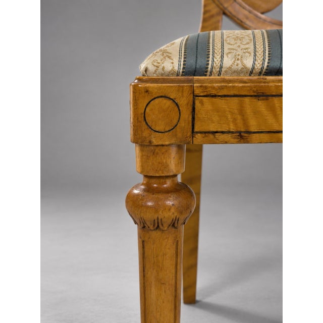 Swedish Grace Side Chairs in Birch with Sculptural Openwork Back, 1920s, Set of 2 For Sale - Image 3 of 7