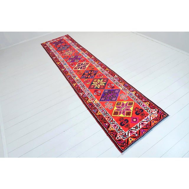 Art Deco Late 20th Century Turkish Kilim Runner-2′9″ × 11′9″ For Sale - Image 3 of 13