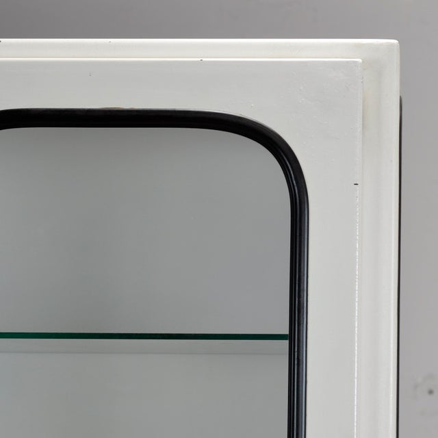 Black Vintage Iron and Glass Medical Cabinet, 1970s For Sale - Image 8 of 10