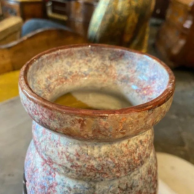 1930s Art Deco Ceramic Italian Vase by Bitossi For Sale - Image 9 of 13