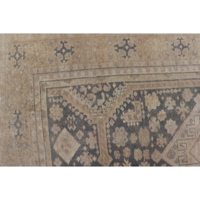 Antique Turkish Sivas Rug With Diamond Medallions and Allover Floral Field For Sale - Image 9 of 13