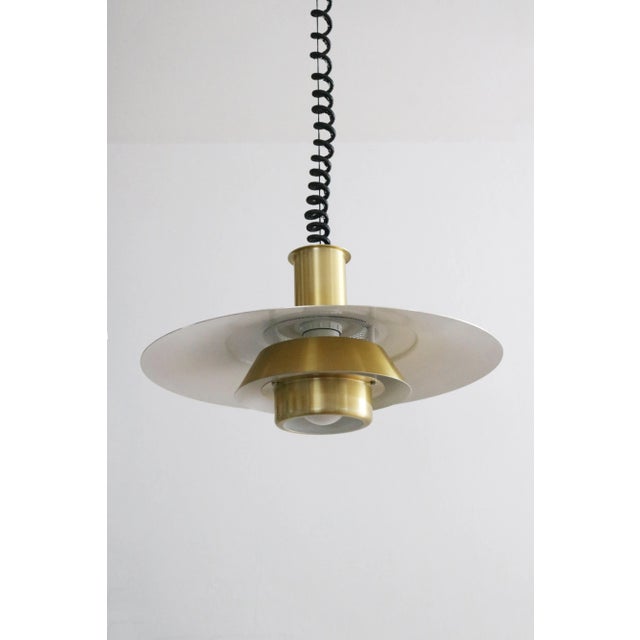 Danish Slats Pendant Lamp from Jeka Denmark, 1970s For Sale - Image 6 of 7