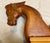 Chestnut 47” Vintage Handcrafted Rocking Horse Solid Cherry Wood,with Leather Bridle and Ears, Carved Mane For Sale - Image 8 of 10