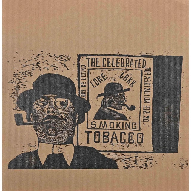 Figures is a woodcut print on paper realized by Charles Sterns in the Early 20th Century. Good conditions. The artwork is...
