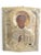 Russian Artist, Icon of Saint Nicholas with Silver-Plated Metal Oklad, 1880, Metal and Silver For Sale - Image 9 of 12