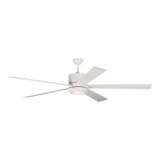 Visual Comfort Fan 72" Vision in Matte White For Sale