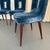 1940s Set of Six Hollywood Regency Blue Velvet Dining Chairs by Ernst Schwadron For Sale - Image 9 of 12