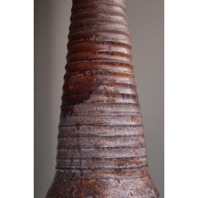 Large Art Nouveau Ceramic Table Lamp by Hans Peter Knudsen, Denmark, 1920s For Sale - Image 6 of 16