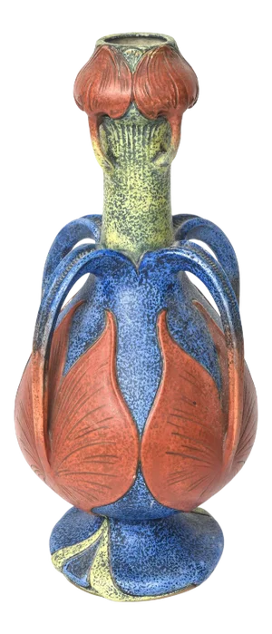 Early 20th Century Large Amphora Art Nouveau Handled Vase Attributed to Paul Dachsel