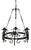 19th Century Gothic Revival Hand-Forged Wrought Iron Corona Chandelier, 1880 For Sale