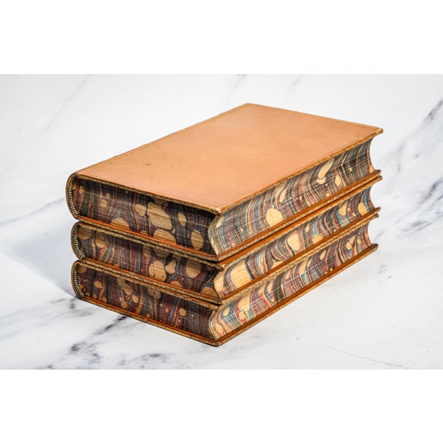 Stately 3 Volume the Rise of the Dutch Republic John Lothrop Motley Full Leather Antique Books Home Office Decor For Sale In New York - Image 6 of 10