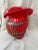 Red Vintage Ion Tamaian Large Red Blown Glass Vase, Signed For Sale - Image 8 of 12