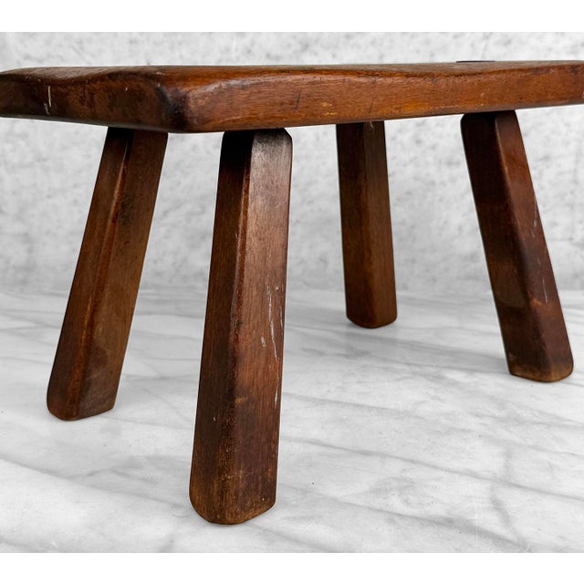Vintage Colonial Maple Footstool by Cushman For Sale - Image 6 of 9