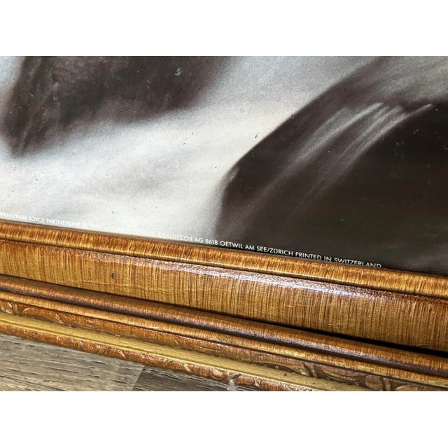 The framed art print "Yorkshire Dales Waterfall" by Tony Bowran Switzerland 1990 is a stunning landscape image depicting a...