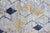 Platinum Large Modern Geometric Rug in Blue, Gray and Warm Gold Tones 9'3" X 12'3" For Sale - Image 8 of 12
