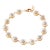 Syna Yellow Gold Bracelet with Mother of Pearl and Diamonds For Sale