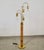 Gerald Thurston 1970’s Mid-Century Modern Rattan & Gold Waterfall Floor Lamp For Sale - Image 4 of 12