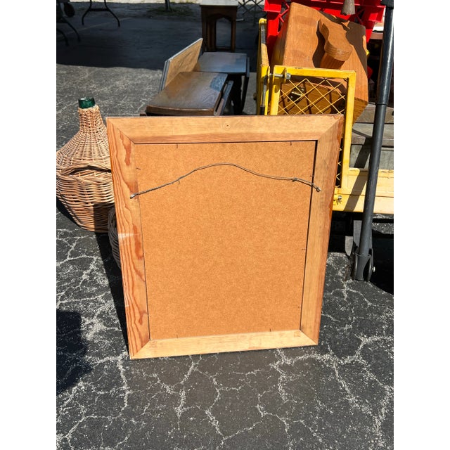 Mid Century Nautical / Pub Style Mirror For Sale - Image 4 of 4