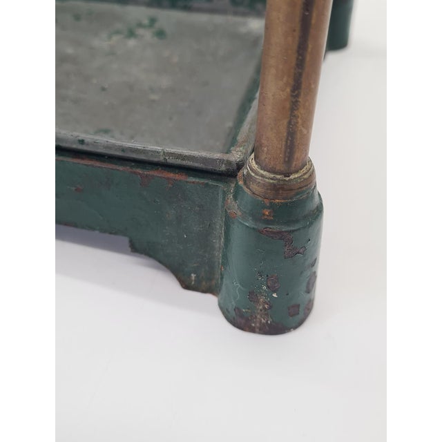 Victorian Umbrella Stand in Brass and Cast Iron, England, 1870s For Sale - Image 10 of 13