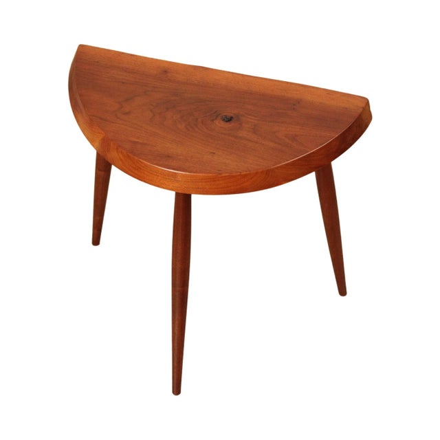 Bucks County Studio Crafted Live Edge Walnut Stool or Bench For Sale - Image 13 of 13