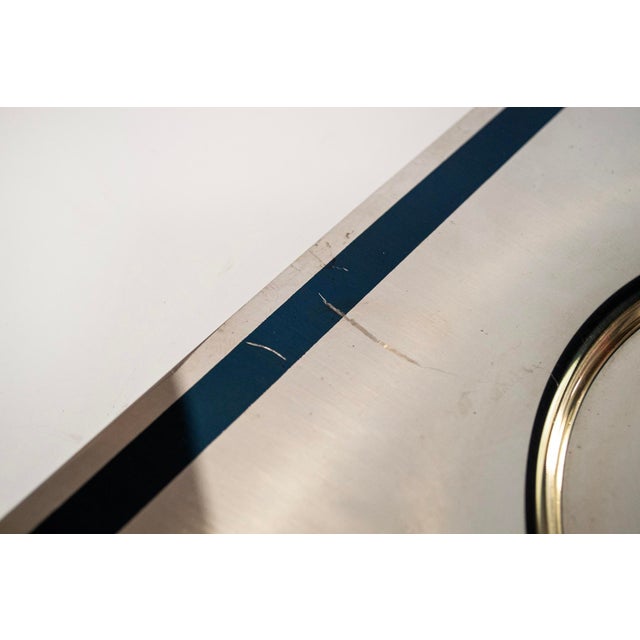1970s Vintage Italia Steel Tray from Sambonet, 1970s For Sale - Image 5 of 6