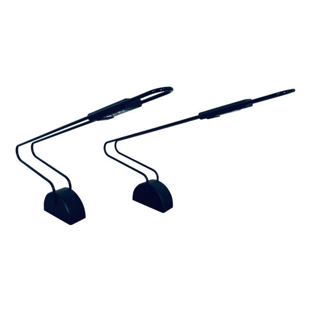 1990s Post Modern Halogen Desk Lamps - a Pair For Sale